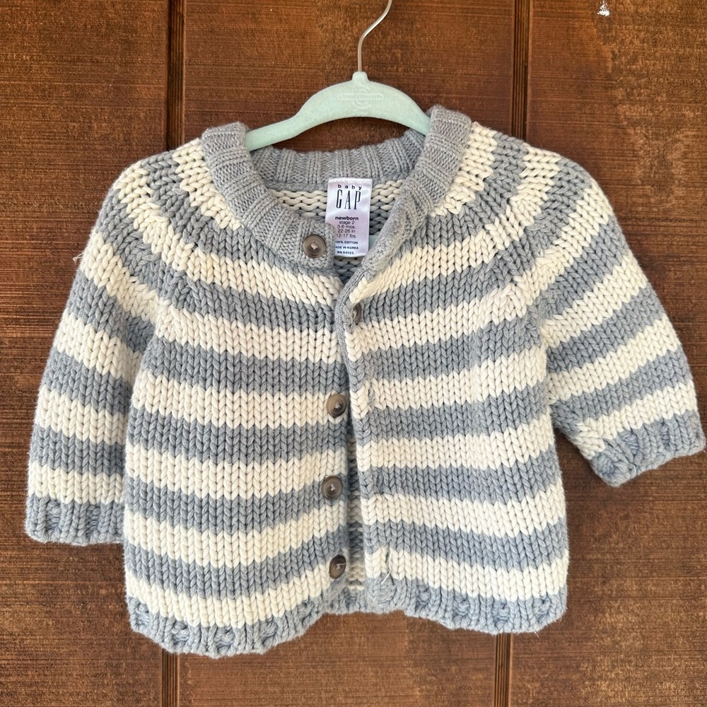 Baby gap striped cardigan